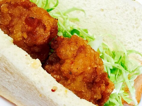 ピクニックに☆唐揚げサンド